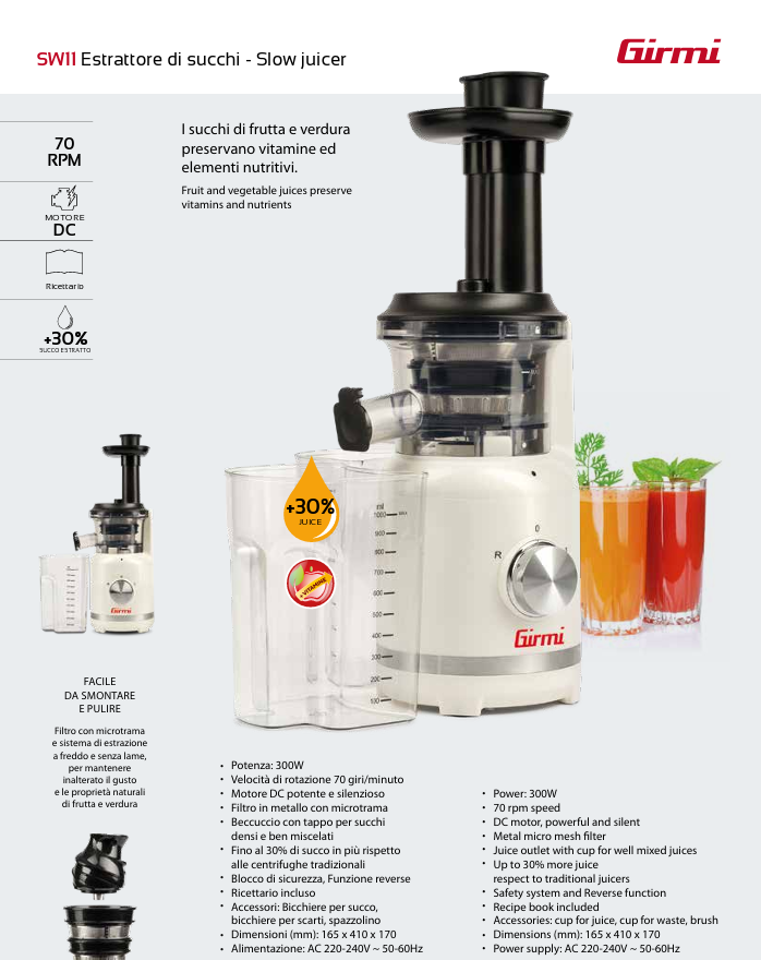 ESTRATTORE SUCCO GIRMI SW11 - immagine 2