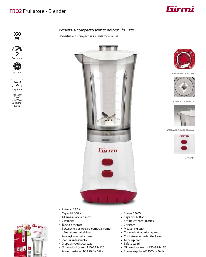 FRULLATORE 600CC GIRMI - immagine 2