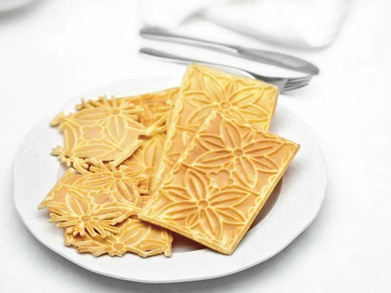 Biscottiera elettrica, Piastra per ferratelle a fiore - Modello 5025100 - immagine 2