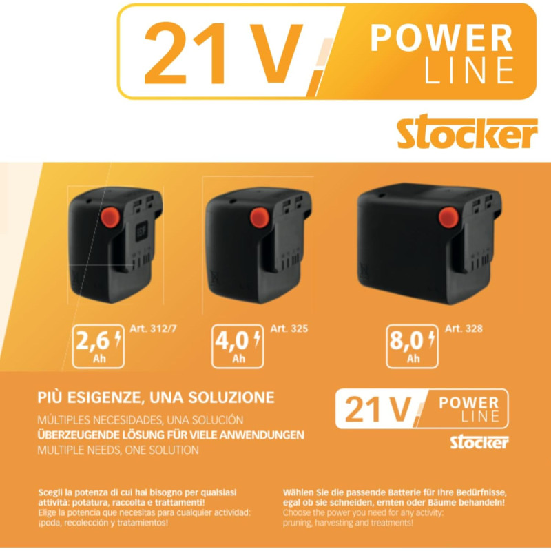 BATTERIA POWER 21 V 2,6 AH STOCKER - immagine 2