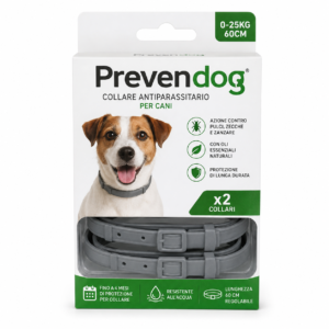 COLLARE PREVENDOG 0-25KG 60CM x 2PZ