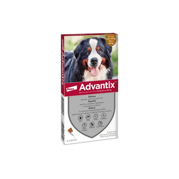 Advantix Spot-On per cani oltre 40 kg fino a 60 kg