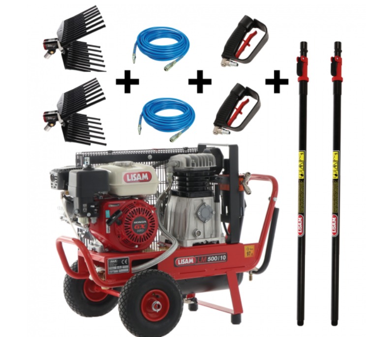 KIT MOTOCOMPRESSORE LISAM LM 500/10 - 2 OPERATORI